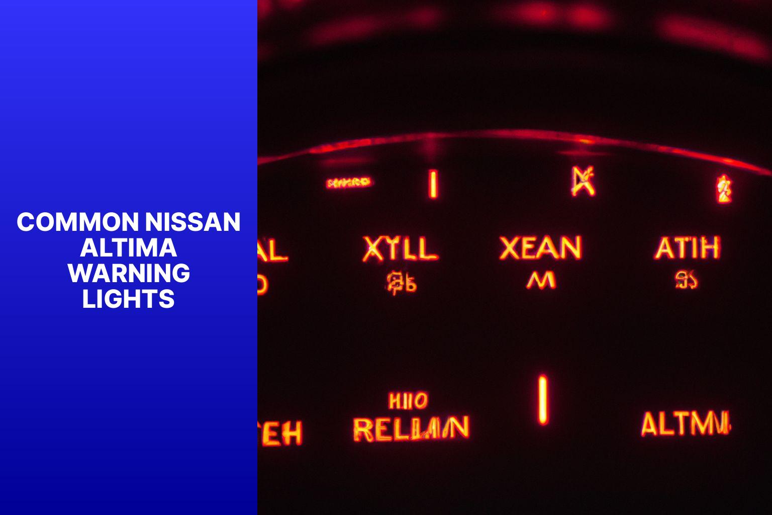 Common Nissan Altima Warning Lights - Decoding Nissan Altima Warning Lights: A Comprehensive Guide 
