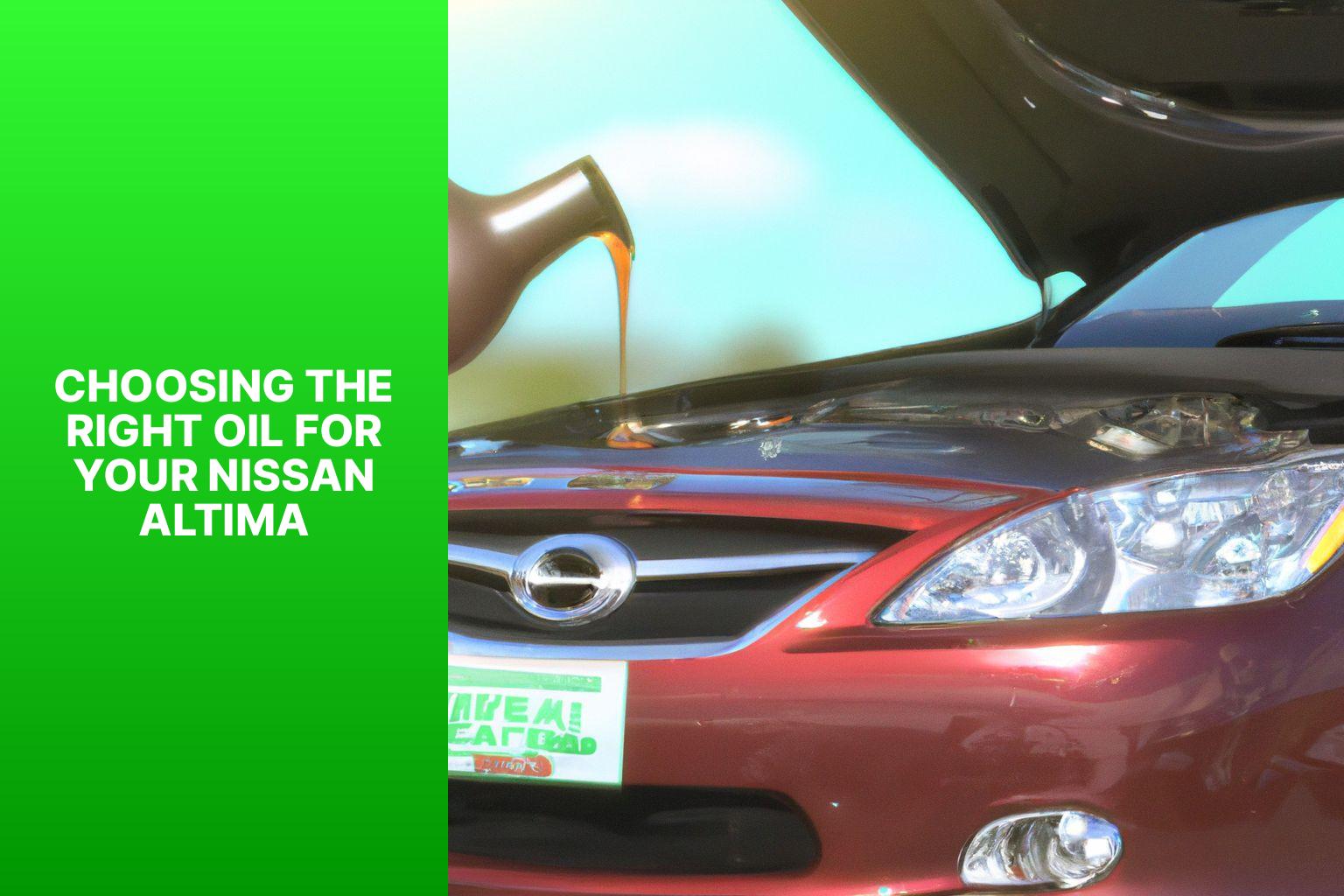 Choosing the Right Oil for Your Nissan Altima - Maximize Efficiency: Choosing the Right Oil for Your Nissan Altima 
